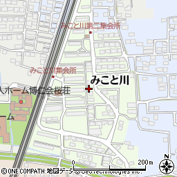長野県長野市みこと川54周辺の地図