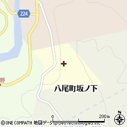 富山県富山市八尾町高尾周辺の地図