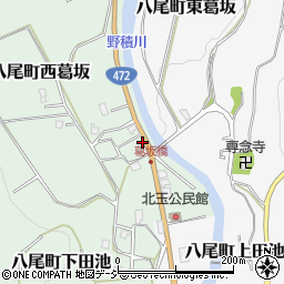 富山県富山市八尾町西葛坂284周辺の地図