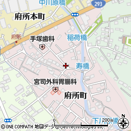 栃木県鹿沼市府所町周辺の地図