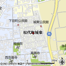 長野県長野市松代町城東周辺の地図