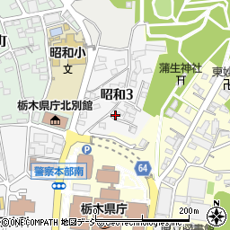 栃木県宇都宮市昭和3丁目2-6周辺の地図