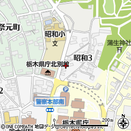 栃木県宇都宮市昭和3丁目1-24周辺の地図