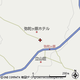 弥陀ヶ原（遊歩道入口）周辺の地図