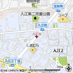 入江西周辺の地図