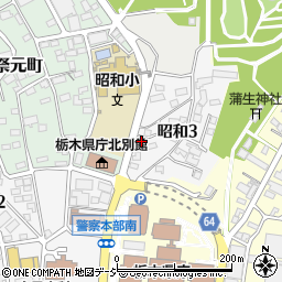 栃木県宇都宮市昭和3丁目1-25周辺の地図