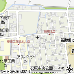 石川県金沢市福増町北70周辺の地図