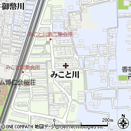 長野県長野市みこと川74周辺の地図
