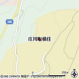 富山県砺波市庄川町横住周辺の地図