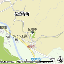 伝燈寺周辺の地図