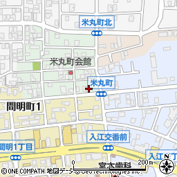 石川県金沢市米丸町101周辺の地図
