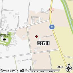 富山県南砺市東石田周辺の地図