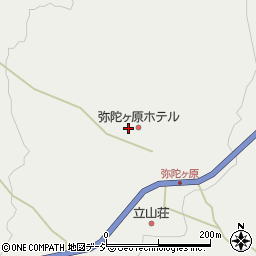 富山県立山町（中新川郡）弥陀ケ原周辺の地図
