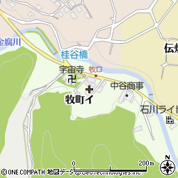 石川県金沢市牧町イ周辺の地図
