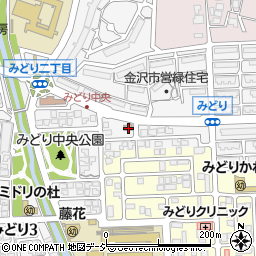 金沢緑郵便局周辺の地図