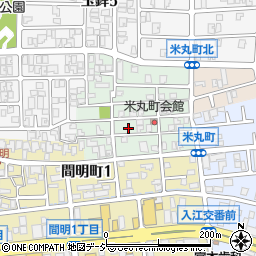 石川県金沢市米丸町74周辺の地図