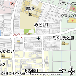 石川県金沢市みどり1丁目124周辺の地図