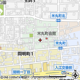 石川県金沢市米丸町周辺の地図