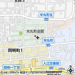 石川県金沢市米丸町69周辺の地図
