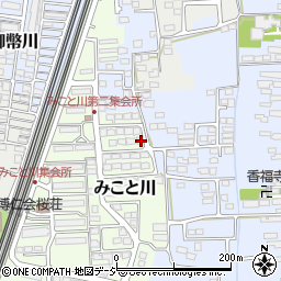 長野県長野市みこと川82周辺の地図