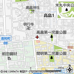 金沢高畠町郵便局周辺の地図
