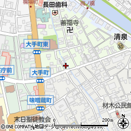 石川県金沢市橋場町周辺の地図