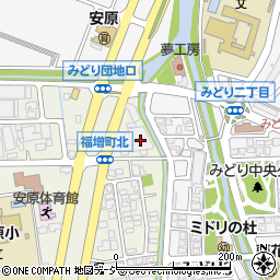 石川県金沢市福増町北1358周辺の地図