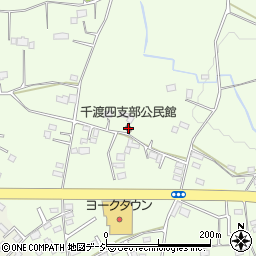 千渡四支部公民館周辺の地図