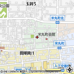 石川県金沢市米丸町45周辺の地図
