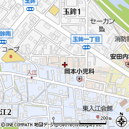 石川県金沢市玉鉾町イ27-17周辺の地図