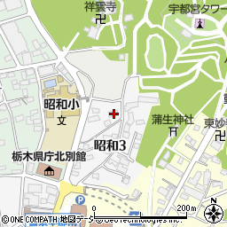 栃木県宇都宮市昭和3丁目1-6周辺の地図