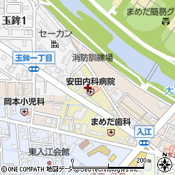 安田内科病院周辺の地図