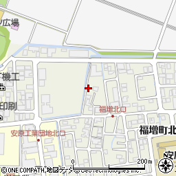 石川県金沢市福増町北80周辺の地図