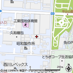 栃木県宇都宮市平出工業団地38-25周辺の地図