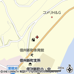 長野中央警察署信州新町交番周辺の地図