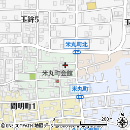 石川県金沢市米丸町122周辺の地図