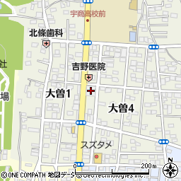栃木銀行大曽支店周辺の地図