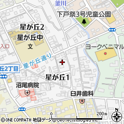 栃木県宇都宮市星が丘1丁目4周辺の地図