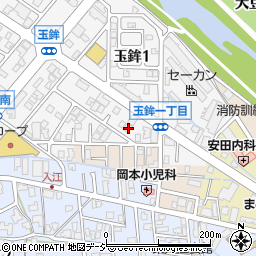 石川県金沢市玉鉾1丁目100周辺の地図