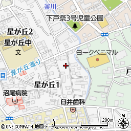 栃木県宇都宮市星が丘1丁目2-7周辺の地図