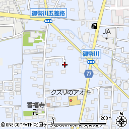 長野県長野市篠ノ井御幣川周辺の地図