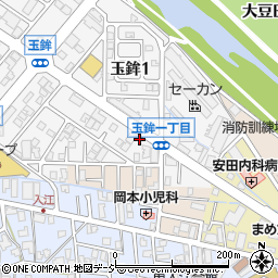 石川県金沢市玉鉾1丁目74周辺の地図