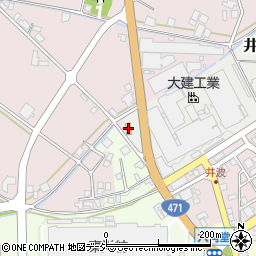 サークルＫ南砺井波店周辺の地図