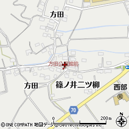 方田公民館周辺の地図