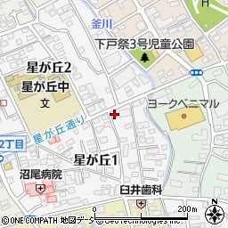 栃木県宇都宮市星が丘1丁目2-1周辺の地図