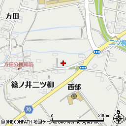 長野県長野市篠ノ井二ツ柳727周辺の地図