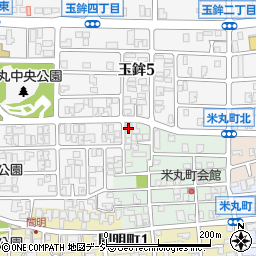 石川県金沢市米丸町165周辺の地図