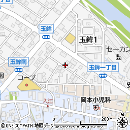石川県金沢市玉鉾1丁目93周辺の地図