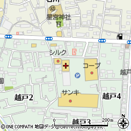 ウエルシア薬局　宇都宮越戸店周辺の地図