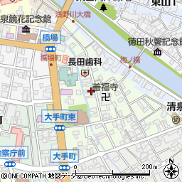 石川県金沢市橋場町5-17周辺の地図